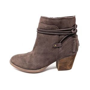 Skechers Shoes Womens 9.5 Boots Homestead Leather Tassel Ankle Booties Zip